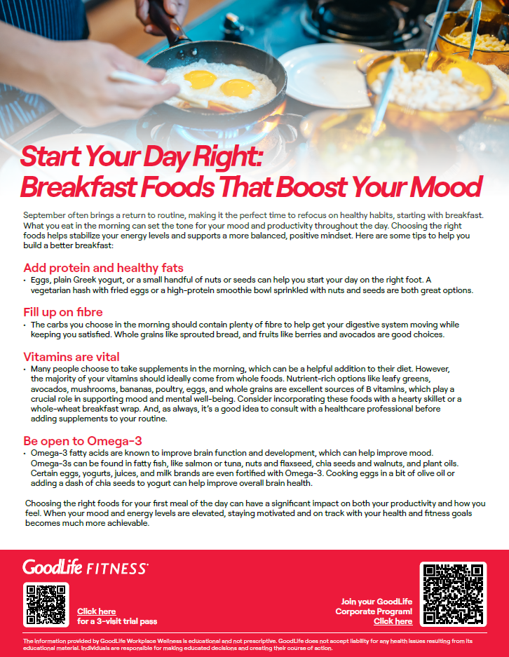 Fall 2025 Member Benefits: GoodLife Fitness Seminars and Packages for OPA Members